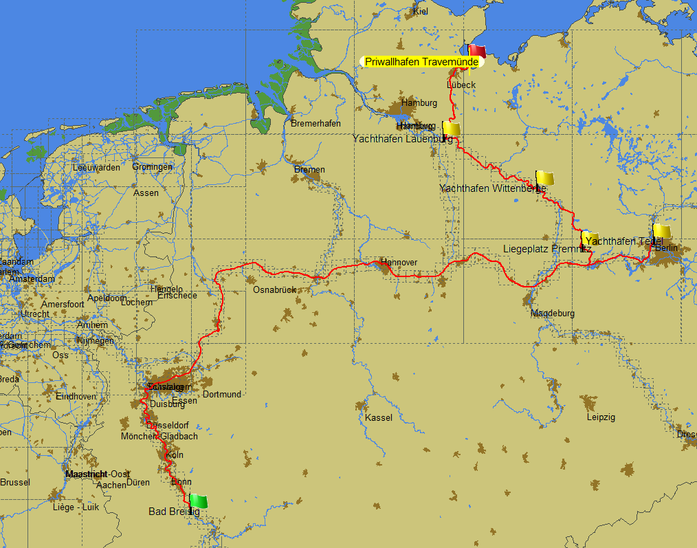 Read more about the article Plön (Werft) – Neustadt/Holstein – Berlin – Mittelrhein  2012